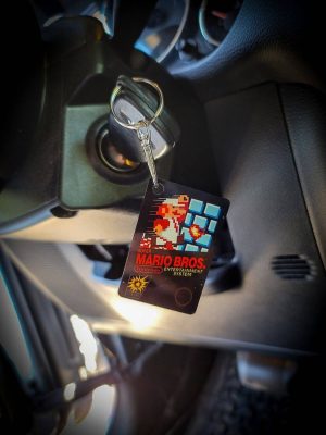 Classic Nintendo NES Game Cover Keychains - Keyring
