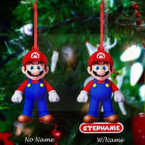 Custom Christmas Ornament - Mario Bros Inspired