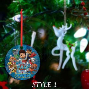 Custom Christmas Ornament - Paw Patrol Inspired