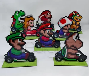 Wooden Sprites | Super Mario Kart Inspired Characters