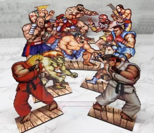 Wooden Sprites | Street Fighter Inspired Characters